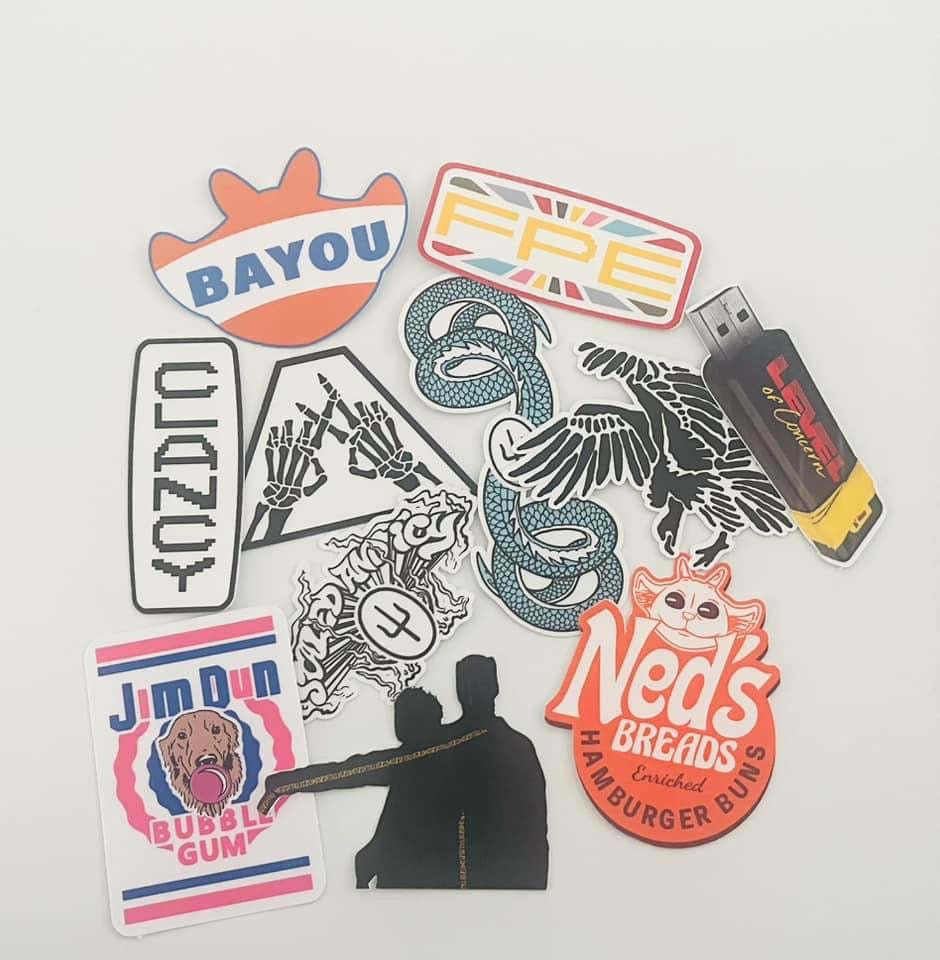 Die cut stickers