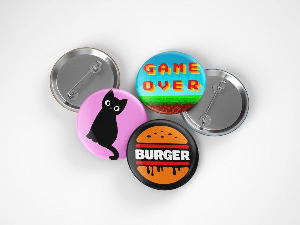 Custom 37mm button badges