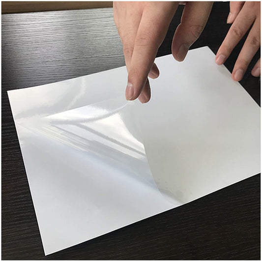 Self-adhesive over laminate glossy/matte
